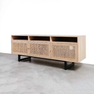 talent design, rattan kapaklı TV ünitesi, meşe ahşap konsol, minimalist tasarım TV sehpası, modern TV ünitesi, doğal malzemeli konsol, İskandinav tarzı mobilya, şık oturma odası konsolu, rustik TV sehpası, rattan detaylı mobilya, zarif tasarım TV ünitesi, doğal ahşap TV sehpası, el yapımı konsol tasarımı, dekoratif oturma odası konsolu, fonksiyonel TV ünitesi, estetik ve dayanıklı mobilya