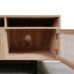 talent design, rattan kapaklı TV ünitesi, meşe ahşap konsol, minimalist tasarım TV sehpası, modern TV ünitesi, doğal malzemeli konsol, İskandinav tarzı mobilya, şık oturma odası konsolu, rustik TV sehpası, rattan detaylı mobilya, zarif tasarım TV ünitesi, doğal ahşap TV sehpası, el yapımı konsol tasarımı, dekoratif oturma odası konsolu, fonksiyonel TV ünitesi, estetik ve dayanıklı mobilya