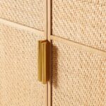 talent_design, kavisli gardırop, rattan kapaklı dolap, doğal ahşap gardırop, minimalist tasarım gardırop, modern yatak odası dolabı, meşe gardırop, zarif tasarım dolap, şık depolama çözümü, doğal malzemeli dolap, İskandinav tarzı gardırop, rustik rattan detaylı dolap, dekoratif gardırop tasarımı, iç mekan depolama mobilyası, el yapımı ahşap gardırop, otantik rattan kapaklı mobilya