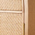 talent_design, kavisli gardırop, rattan kapaklı dolap, doğal ahşap gardırop, minimalist tasarım gardırop, modern yatak odası dolabı, meşe gardırop, zarif tasarım dolap, şık depolama çözümü, doğal malzemeli dolap, İskandinav tarzı gardırop, rustik rattan detaylı dolap, dekoratif gardırop tasarımı, iç mekan depolama mobilyası, el yapımı ahşap gardırop, otantik rattan kapaklı mobilya