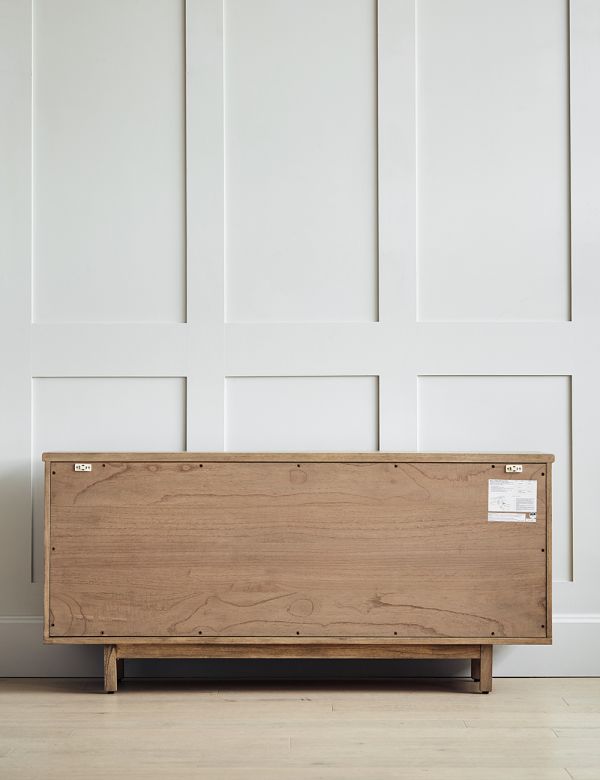 talent design, rattan kapaklı konsol, meşe ahşap büfe, minimalist tasarım konsol, modern depolama mobilyası, çekmeceli konsol tasarımı, İskandinav tarzı mobilya, doğal ahşap konsol, şık oturma odası mobilyası, zarif tasarım konsol, rustik rattan detaylı büfe, doğal malzemeli büfe, el yapımı ahşap konsol, dekoratif depolama çözümü, estetik ve fonksiyonel konsol, modern iç mekan büfe, El oyması kapaklı büfe, servant, servant dolabı