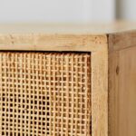 talent design, rattan kapaklı konsol, meşe ahşap büfe, minimalist tasarım konsol, modern depolama mobilyası, çekmeceli konsol tasarımı, İskandinav tarzı mobilya, doğal ahşap konsol, şık oturma odası mobilyası, zarif tasarım konsol, rustik rattan detaylı büfe, doğal malzemeli büfe, el yapımı ahşap konsol, dekoratif depolama çözümü, estetik ve fonksiyonel konsol, modern iç mekan büfe, El oyması kapaklı büfe, servant, servant dolabı