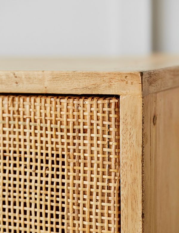 talent design, rattan kapaklı konsol, meşe ahşap büfe, minimalist tasarım konsol, modern depolama mobilyası, çekmeceli konsol tasarımı, İskandinav tarzı mobilya, doğal ahşap konsol, şık oturma odası mobilyası, zarif tasarım konsol, rustik rattan detaylı büfe, doğal malzemeli büfe, el yapımı ahşap konsol, dekoratif depolama çözümü, estetik ve fonksiyonel konsol, modern iç mekan büfe, El oyması kapaklı büfe, servant, servant dolabı
