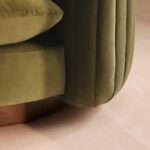 yuvarlak formlu koltuk, özel dokuma kumaş koltuk, yeşil renkli koltuk, modern tasarım koltuk, minimal çizgili koltuk, iç mekân için dekoratif koltuk, çağdaş yeşil koltuk modeli, rahat oturumlu yuvarlak koltuk, tasarım kumaş döşemeli koltuk, bohem stil koltuk, özel üretim yuvarlak koltuk, özel ölçü koltuk tasarımı, sipariş modern koltuk, ısmarlama tasarım koltuk, Talent Design koltuk, organik formlu koltuk, salon için şık yeşil koltuk