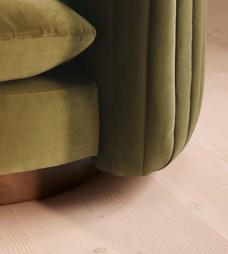yuvarlak formlu koltuk, özel dokuma kumaş koltuk, yeşil renkli koltuk, modern tasarım koltuk, minimal çizgili koltuk, iç mekân için dekoratif koltuk, çağdaş yeşil koltuk modeli, rahat oturumlu yuvarlak koltuk, tasarım kumaş döşemeli koltuk, bohem stil koltuk, özel üretim yuvarlak koltuk, özel ölçü koltuk tasarımı, sipariş modern koltuk, ısmarlama tasarım koltuk, Talent Design koltuk, organik formlu koltuk, salon için şık yeşil koltuk