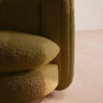 yuvarlak formlu koltuk, özel dokuma kumaş koltuk, yeşil renkli koltuk, modern tasarım koltuk, minimal çizgili koltuk, iç mekân için dekoratif koltuk, çağdaş yeşil koltuk modeli, rahat oturumlu yuvarlak koltuk, tasarım kumaş döşemeli koltuk, bohem stil koltuk, özel üretim yuvarlak koltuk, özel ölçü koltuk tasarımı, sipariş modern koltuk, ısmarlama tasarım koltuk, Talent Design koltuk, organik formlu koltuk, salon için şık yeşil koltuk