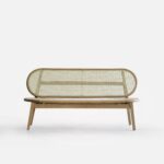 hasır sırtlı bench, rattan sırtlı oturma bankı, modern doğal bench, iç mekân için şık puf, meşe ayaklı rattan bank, otel tipi bench tasarımı, doğal tonlarda oturma mobilyası, organik form bench, salon için uzun oturma alanı, Talent Design bench, özel üretim rattan bank, sipariş mobilya üretimi, ısmarlama oturma mobilyası, özel ölçü bench tasarımı, çağdaş rattan koltuk formu, bohem modern puf, estetik ahşap oturma bankı, iç mekâna uygun doğal bench, rahat oturumlu salon mobilyası