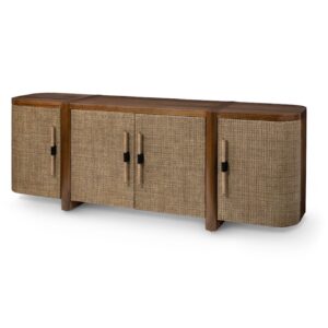 hasır rattan büfe, bombeli kapaklı büfe, modern bohem büfe tasarımı, minimal çizgili büfe, doğal rattan dokulu dolap, iç mekân için dekoratif büfe, organik formlu kapaklı büfe, salon için modern büfe, el yapımı büfe mobilyası, ceviz detaylı büfe, özel üretim tasarım büfe, özel ölçü büfe dolap, sipariş mobilya üretimi, ısmarlama büfe modeli, Talent Design büfe, çağdaş rattan büfe, kıvrımlı kapak detaylı büfe, tasarım mobilya önerisi