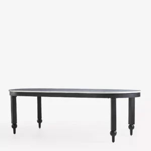 siyah lake yemek masası, mermer tablalı masa, oval masa tasarımı, top ayaklı modern masa, Amerikan lake yemek masası, Norra koleksiyon yemek masası, iç mimari uyumlu masa, sade ve şık yemek masası, minimal çizgili masa modeli, salon için lüks masa önerisi, zarif çizgilere sahip masa, doğal taş masa tablası, iç mekanlara özel masa, ısmarlama mobilya yemek masası, özel üretim mermer masa, ölçüye göre üretilen masa, dekoratif yemek alanı masası, Talent Design masa modeli, çağdaş yemek odası tasarımı