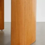 talent design, orka makyaj masası, yuvarlak tasarım masa, aynalı makyaj ünitesi, bohem tarz makyaj masası, kapaklı makyaj masası, ahşap makyaj masası, doğal ceviz görünümlü masa, skandinav stil masa, minimal depolama alanı, iç mekân dekoratif masa, zarif ve eğlenceli makyaj masası, el işçiliği ahşap mobilya, dekoratif kadın masası