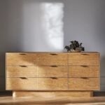 talent design, rila şifonyer, beyaz meşe şifonyer, yuvarlak hatlı baza, masif ceviz şifonyer, 9 çekmeceli şifonyer, minimal depolama ünitesi, doğal ahşap dokulu şifonyer, modern rustik şifonyer, sade tasarım komodin, yatak odası saklama ünitesi, el işçiliği mobilya, masif şifonyer modeli, iç mekân depolama çözümü, skandinav stil ahşap şifonyer