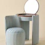 özel üretim makyaj masası, özel ölçü mobilya, sipariş mobilya, ısmarlama makyaj masası, yuvarlak aynalı makyaj masası, çizgili kumaş kaplama mobilya, coastal chic makyaj masası, minimal tasarım mobilya, modern makyaj masası, el işçiliği makyaj mobilyası, retro makyaj masası, lüks makyaj köşesi, Soho Home makyaj masası, Soho House interior, Urban Outfitters home tarzı makyaj masası, Anthropologie home mobilya, Zara Home makyaj masası, Zara Home mobilya
