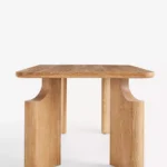 talent design, yona yemek masası, masif meşe masa, minimal ahşap masa, doğal meşe yemek masası, modern bohem masa, tasarım masa ayakları, özgün yemek masası, el işçiliği masif masa, yuvarlatılmış köşe masa, geniş aile masası, iç mekân ahşap masa, rustik modern masa, sade zarif masa, estetik yemek masası