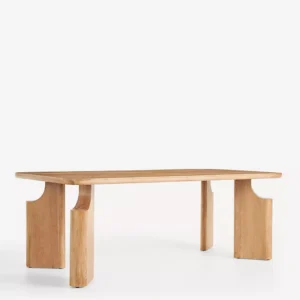talent design, yona yemek masası, masif meşe masa, minimal ahşap masa, doğal meşe yemek masası, modern bohem masa, tasarım masa ayakları, özgün yemek masası, el işçiliği masif masa, yuvarlatılmış köşe masa, geniş aile masası, iç mekân ahşap masa, rustik modern masa, sade zarif masa, estetik yemek masası