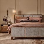 talent design, calvena karyola, modern karyola, masif ahşap karyola, kumaş panelli karyola, pirinç detaylı karyola, yatak odası mobilyası, contemporary bed, özel üretim mobilya, özel ölçü mobilya, sipariş mobilya, ısmarlama mobilya, handcrafted bed, custom made bed frame
