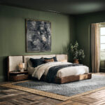 talent design, dolores karyola, masif ahşap karyola, otel mobilyası, özel üretim karyola, sipariş mobilya, özel ölçü karyola, ısmarlama mobilya, modern başlıklı karyola, bouclé kumaş karyola, lüks otel mobilyası