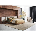 talent design, dolores karyola, masif ahşap karyola, otel mobilyası, özel üretim karyola, sipariş mobilya, özel ölçü karyola, ısmarlama mobilya, modern başlıklı karyola, bouclé kumaş karyola, lüks otel mobilyası