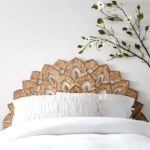 talent design, lotus yatak başı, ahşap oyma başlık, dekoratif yatak başı, boho tarz yatak başı, mistik mobilya, özel üretim mobilya, özel ölçü mobilya, sipariş mobilya, ısmarlama mobilya, handcrafted headboard, lotus wood carving headboard
