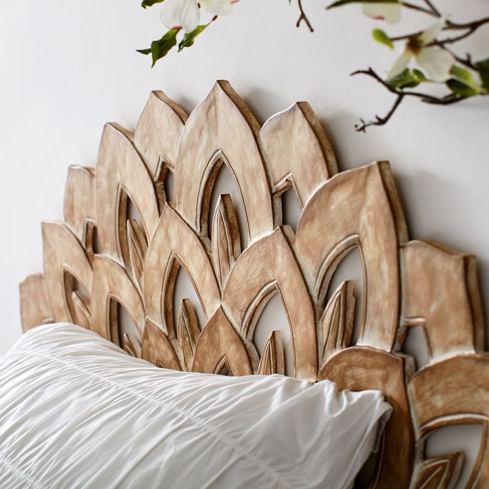 talent design, lotus yatak başı, ahşap oyma başlık, dekoratif yatak başı, boho tarz yatak başı, mistik mobilya, özel üretim mobilya, özel ölçü mobilya, sipariş mobilya, ısmarlama mobilya, handcrafted headboard, lotus wood carving headboard