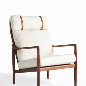 Narel Koltuk, modern koltuk tasarımı, ceviz ahşap koltuk, özel üretim koltuk, lüks berjer, minimalist koltuk, deri detaylı koltuk, sustainable furniture, custom made armchair, contemporary furniture Istanbul, coastal home mobilya, Urla Bodrum Çeşme yazlık ev mobilyası