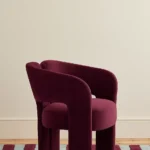 narla sandalye, modern tasarım sandalye, oval form sandalye, özel üretim mobilya, sipariş sandalye, ısmarlama mobilya, contemporary dining chair, kadife döşemeli sandalye, modern yemek odası mobilyası, minimal tasarım sandalye