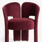 narla sandalye, modern tasarım sandalye, oval form sandalye, özel üretim mobilya, sipariş sandalye, ısmarlama mobilya, contemporary dining chair, kadife döşemeli sandalye, modern yemek odası mobilyası, minimal tasarım sandalye