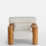 Nerla Koltuk, modern koltuk tasarımı, masif ahşap koltuk, özel üretim koltuk, heykelsi mobilya, minimalist tasarım koltuk, silindirik formlu koltuk, doğal ahşap mobilya, sustainable furniture, custom made armchair, contemporary furniture Istanbul, coastal home mobilya, Urla Bodrum Çeşme yazlık ev mobilyası