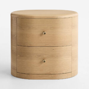 Zalen Komodin, modern komodin, masif ahşap komodin, kavisli kenarlı komodin, özel üretim komodin, lüks depolama mobilyası, minimalist komodin tasarımı, sustainable furniture, custom made nightstand, contemporary furniture Istanbul, coastal home mobilya, Urla Bodrum Çeşme yazlık ev mobilyası