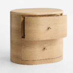 Zalen Komodin, modern komodin, masif ahşap komodin, kavisli kenarlı komodin, özel üretim komodin, lüks depolama mobilyası, minimalist komodin tasarımı, sustainable furniture, custom made nightstand, contemporary furniture Istanbul, coastal home mobilya, Urla Bodrum Çeşme yazlık ev mobilyası