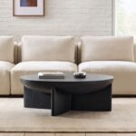 beton görünümlü sehpa, yuvarlak modern sehpa, minimal coffee table, heykelsi form sehpa, zamansız tasarım sehpa, Maison Française dekorasyon, coastal ev mobilyası, iç dış mekân sehpa, Talent Design özel üretim, sürdürülebilir tasarım mobilya