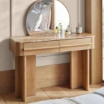 avenda makyaj masası, aynalı makyaj masası, doğal meşe masa, modern tasarım mobilya, dressing table, özel üretim mobilya, ısmarlama mobilya, handcrafted furniture, talent design furniture