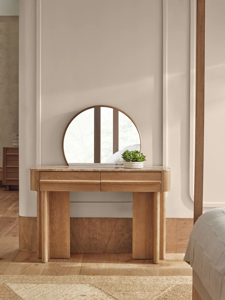 avenda makyaj masası, aynalı makyaj masası, doğal meşe masa, modern tasarım mobilya, dressing table, özel üretim mobilya, ısmarlama mobilya, handcrafted furniture, talent design furniture