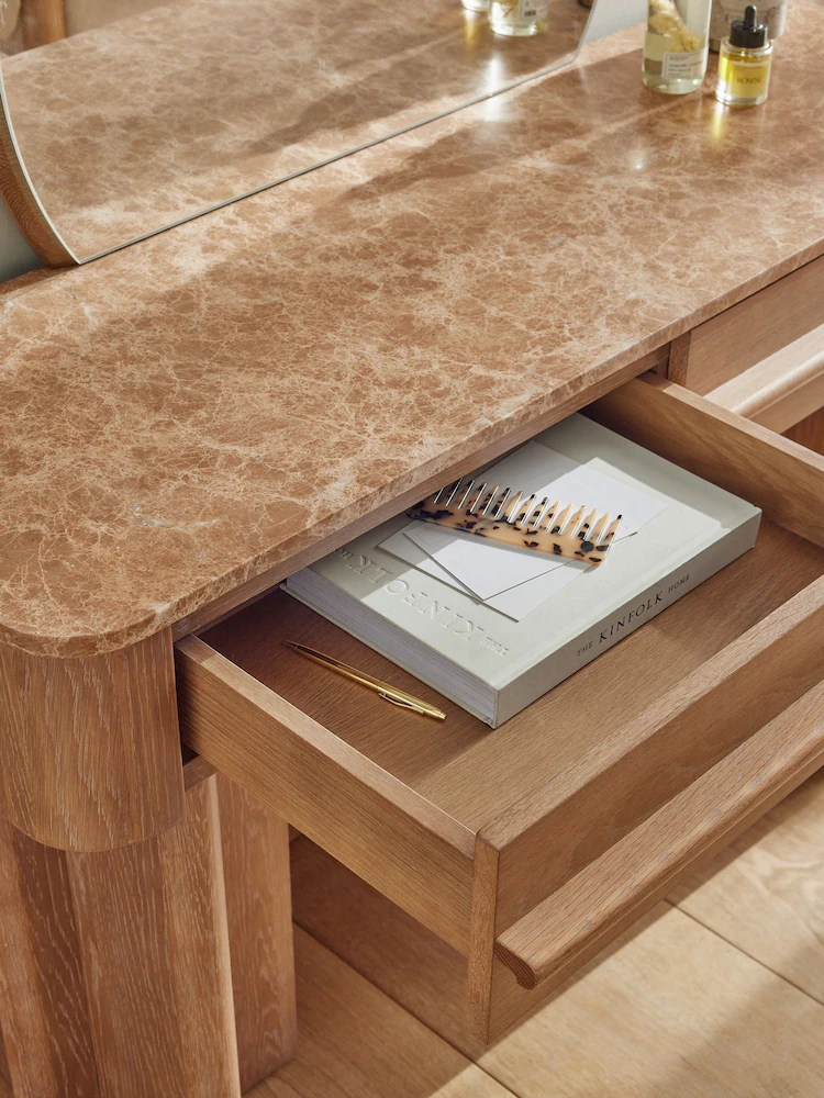 avenda makyaj masası, aynalı makyaj masası, doğal meşe masa, modern tasarım mobilya, dressing table, özel üretim mobilya, ısmarlama mobilya, handcrafted furniture, talent design furniture