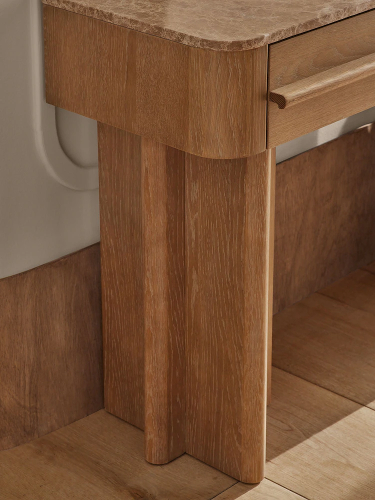 avenda makyaj masası, aynalı makyaj masası, doğal meşe masa, modern tasarım mobilya, dressing table, özel üretim mobilya, ısmarlama mobilya, handcrafted furniture, talent design furniture