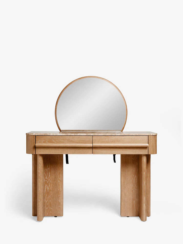 avenda makyaj masası, aynalı makyaj masası, doğal meşe masa, modern tasarım mobilya, dressing table, özel üretim mobilya, ısmarlama mobilya, handcrafted furniture, talent design furniture