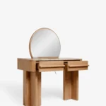 avenda makyaj masası, aynalı makyaj masası, doğal meşe masa, modern tasarım mobilya, dressing table, özel üretim mobilya, ısmarlama mobilya, handcrafted furniture, talent design furniture