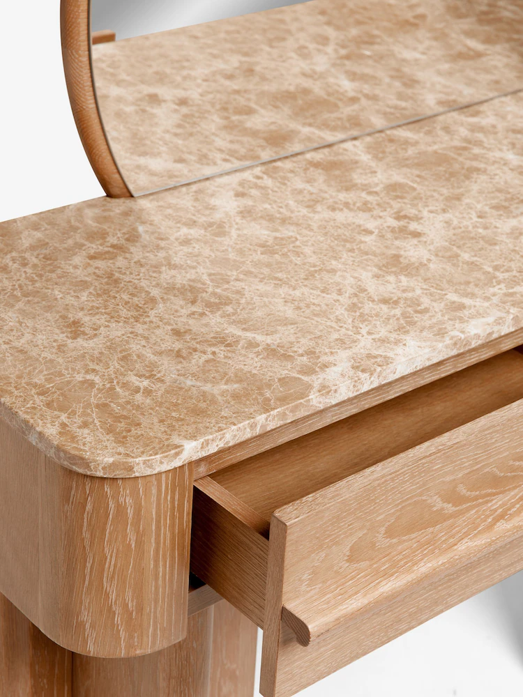 avenda makyaj masası, aynalı makyaj masası, doğal meşe masa, modern tasarım mobilya, dressing table, özel üretim mobilya, ısmarlama mobilya, handcrafted furniture, talent design furniture