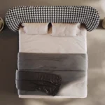 barella karyola, kazayağı desenli yatak, modern döşemeli baza, özel üretim karyola, statement bed, ısmarlama yatak odası mobilya, bold textile bed, luxury upholstered bed, talent design karyola