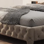 bartona karyola, chesterfield yatak, kapitone baza, klasik modern karyola, özel üretim yatak odası, ısmarlama mobilya, şık döşemeli karyola, luxury bed frame, handmade upholstered bed, talent design karyola