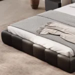 barella karyola, kazayağı desenli yatak, modern döşemeli baza, özel üretim karyola, statement bed, ısmarlama yatak odası mobilya, bold textile bed, luxury upholstered bed, talent design karyola