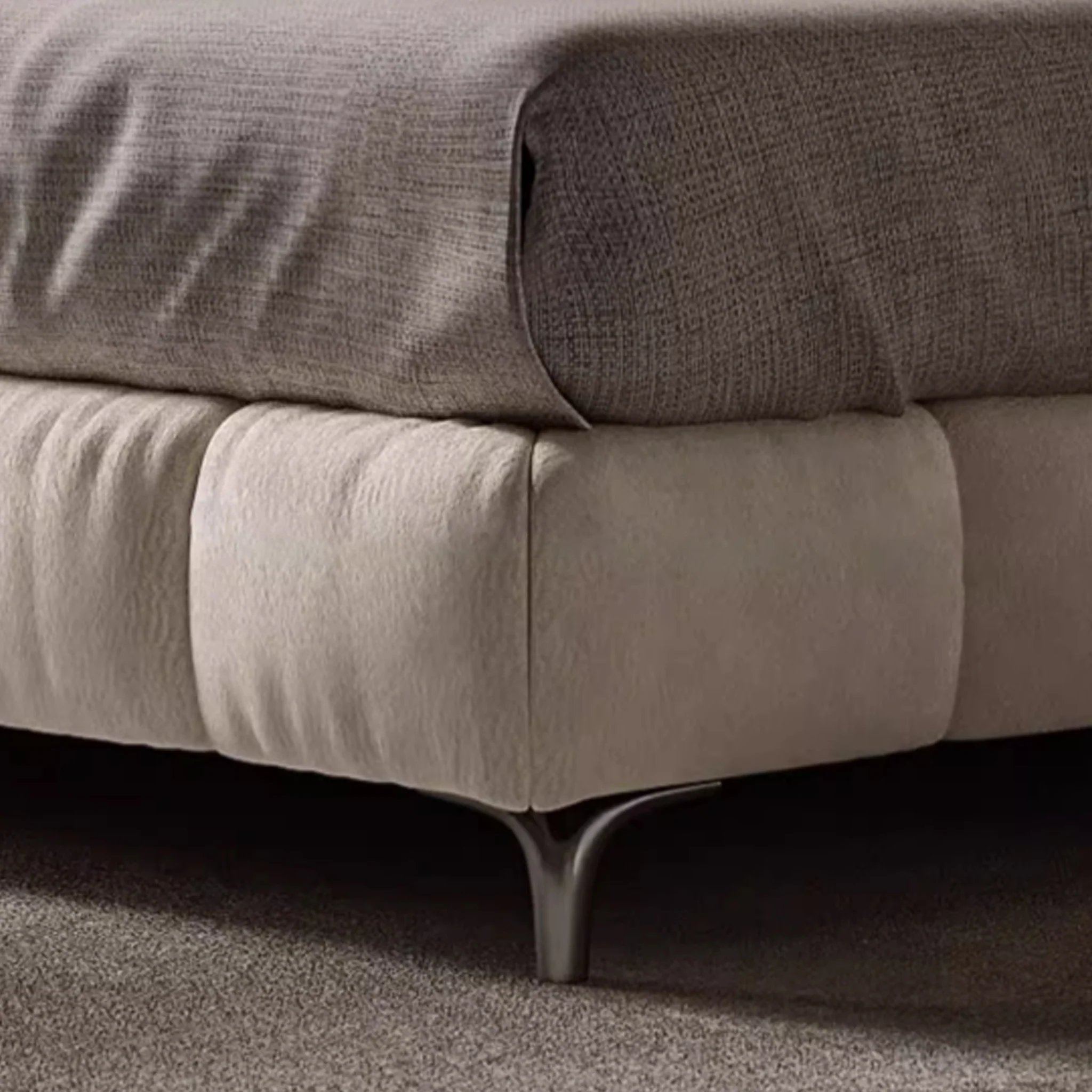 belnora karyola, modern kapitone yatak, kanat başlıklı karyola, özel üretim baza, sipariş yatak, ısmarlama mobilya, modern döşemeli yatak, soft headboard bed, luxury upholstered bed, talent design karyola
