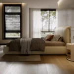 berlize karyola, deri başlıklı modern yatak, özel üretim baza, minimal karyola, ısmarlama mobilya, sipariş yatak odası tasarımı, low platform bed, luxury contemporary bed, talent design karyola