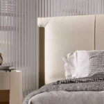 berlize karyola, deri başlıklı modern yatak, özel üretim baza, minimal karyola, ısmarlama mobilya, sipariş yatak odası tasarımı, low platform bed, luxury contemporary bed, talent design karyola