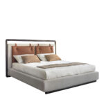 bravera karyola, deri başlıklı yatak, modern metal çerçeve karyola, keten döşemeli yatak, endüstriyel tarz mobilya, özel üretim mobilya, ısmarlama mobilya, handcrafted furniture, talent design furniture