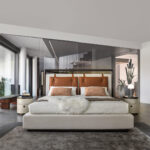 bravera karyola, deri başlıklı yatak, modern metal çerçeve karyola, keten döşemeli yatak, endüstriyel tarz mobilya, özel üretim mobilya, ısmarlama mobilya, handcrafted furniture, talent design furniture