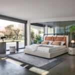 bravera karyola, deri başlıklı yatak, modern metal çerçeve karyola, keten döşemeli yatak, endüstriyel tarz mobilya, özel üretim mobilya, ısmarlama mobilya, handcrafted furniture, talent design furniture