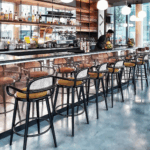 talent design, faven bar sandalyesi, rattan sırtlıklı sandalye, modern bar sandalyesi, pirinç detaylı sandalye, özel üretim mobilya, sipariş mobilya, ısmarlama mobilya, özel ölçü bar sandalyesi, ahşap bar sandalyesi