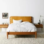 talent design, lorenza karyola, deri başlıklı karyola, masif ahşap karyola, modern karyola, minimal karyola, doğal ahşap yatak, el yapımı karyola, özel üretim mobilya, sipariş mobilya, özel ölçü mobilya, ısmarlama mobilya, handcrafted bed, custom made furniture