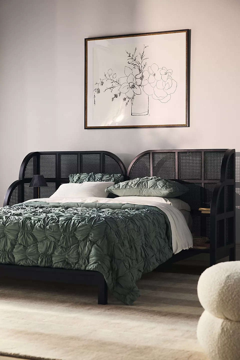 talent design, mahsen karyola, rattan başlıklı karyola, modern yatak, özel üretim mobilya, sipariş mobilya, ısmarlama mobilya, ahşap karyola, el işçiliği yatak, coastal furniture, contemporary bed, handmade furniture