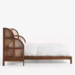 talent design, mahsen karyola, rattan başlıklı karyola, modern yatak, özel üretim mobilya, sipariş mobilya, ısmarlama mobilya, ahşap karyola, el işçiliği yatak, coastal furniture, contemporary bed, handmade furniture